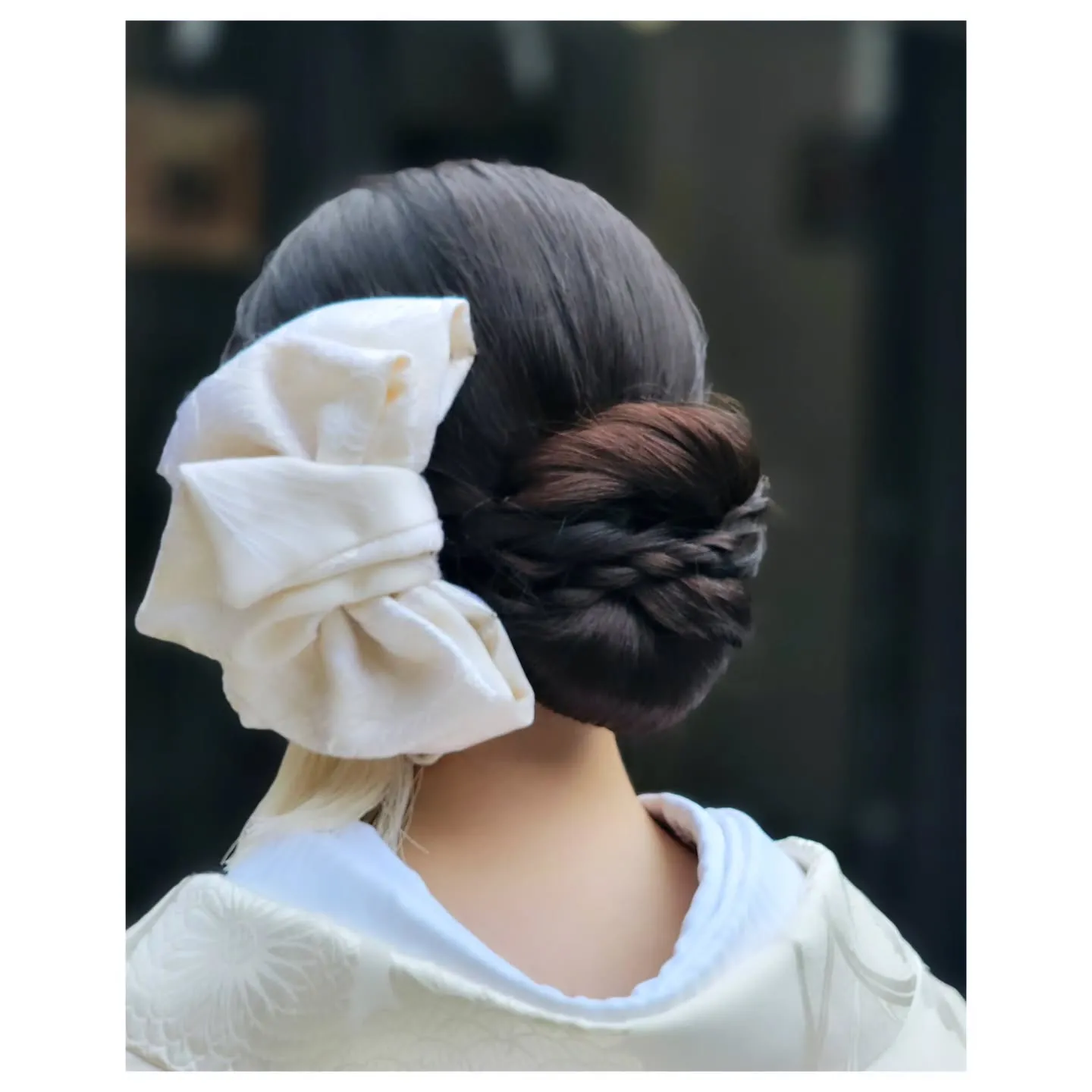 お友達手作りの和布でできたリボン✨️タッセルリボン✨️