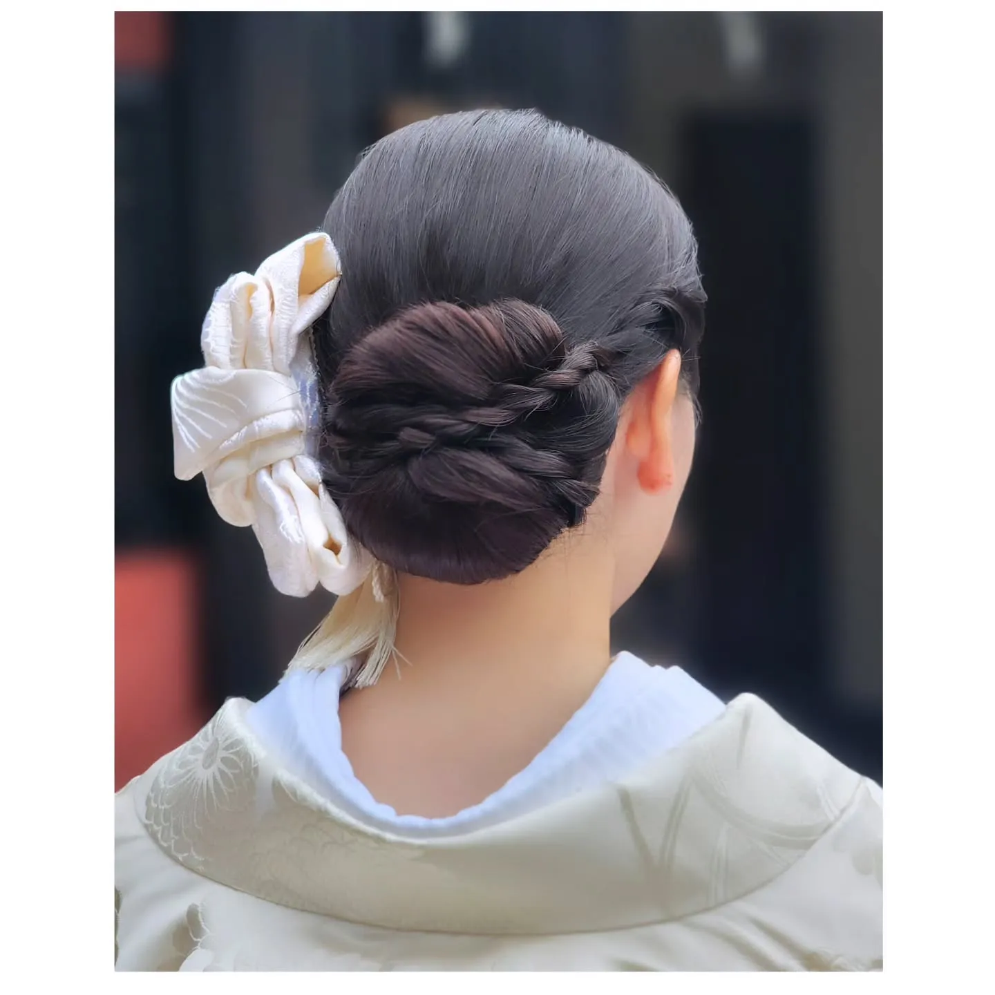 お友達手作りの和布でできたリボン✨️タッセルリボン✨️