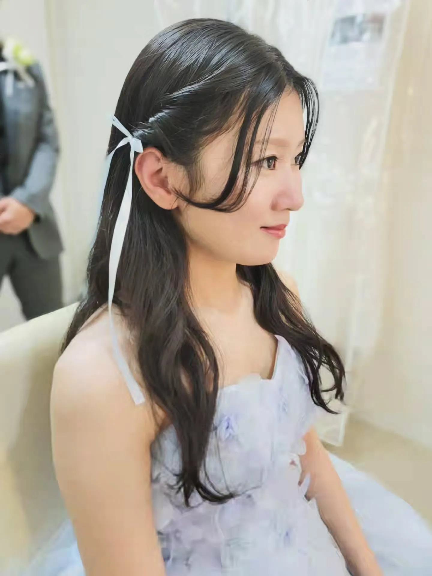 ダウンヘアーも可愛かったです✨