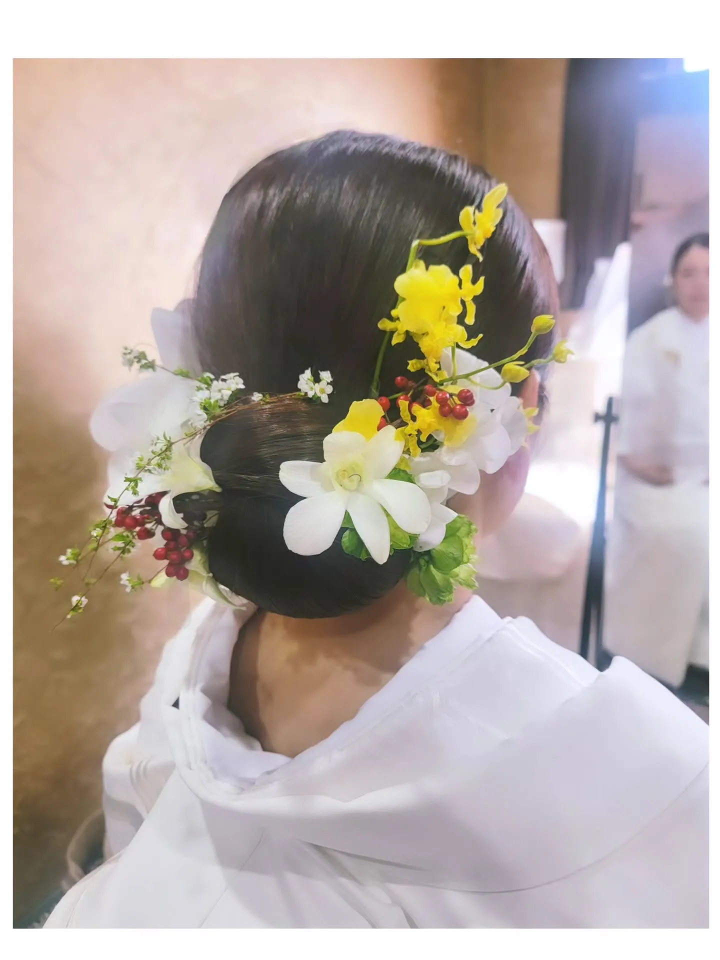 生花のアレンジ可愛かったです❤