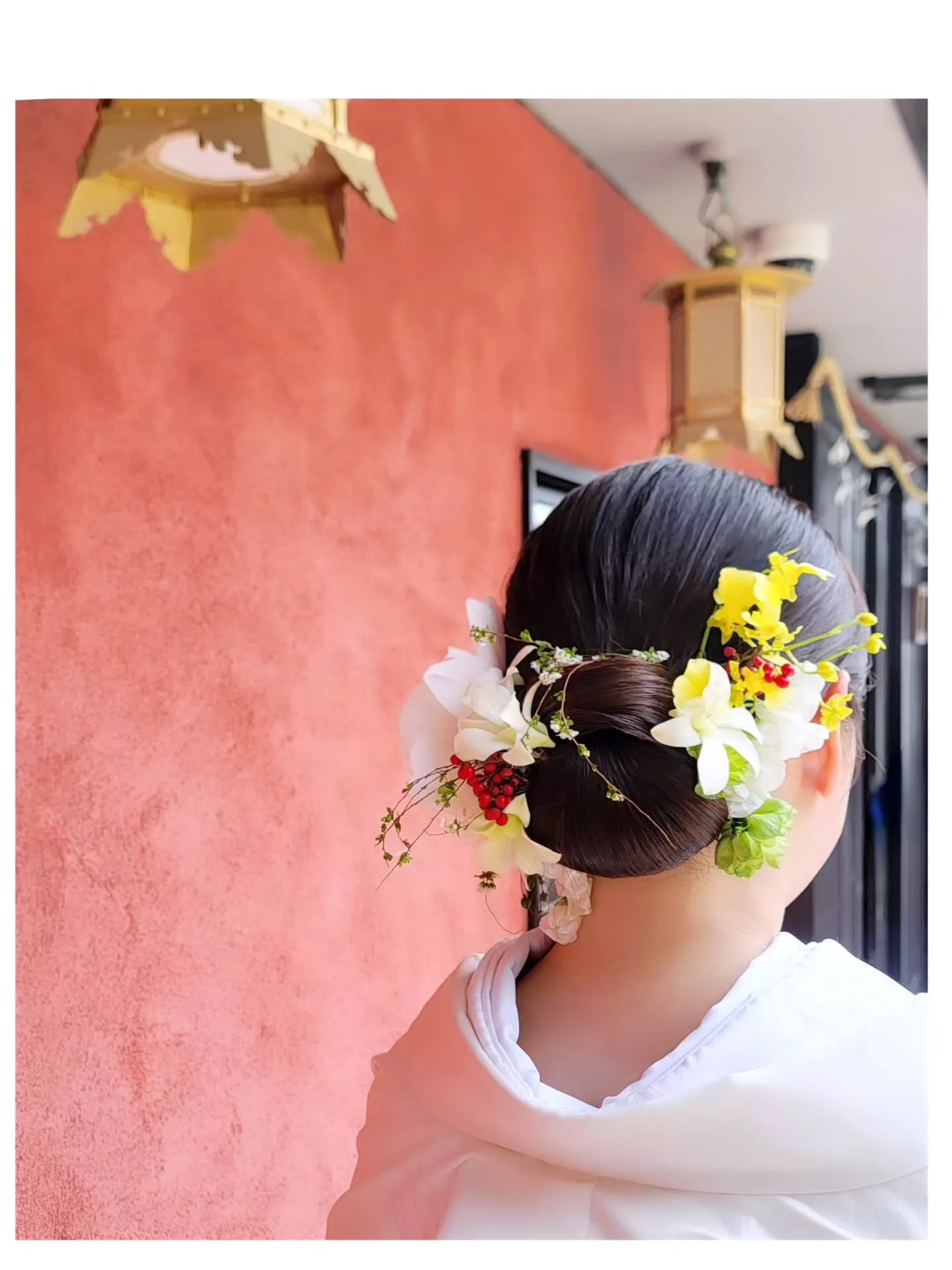 生花のアレンジ可愛かったです❤