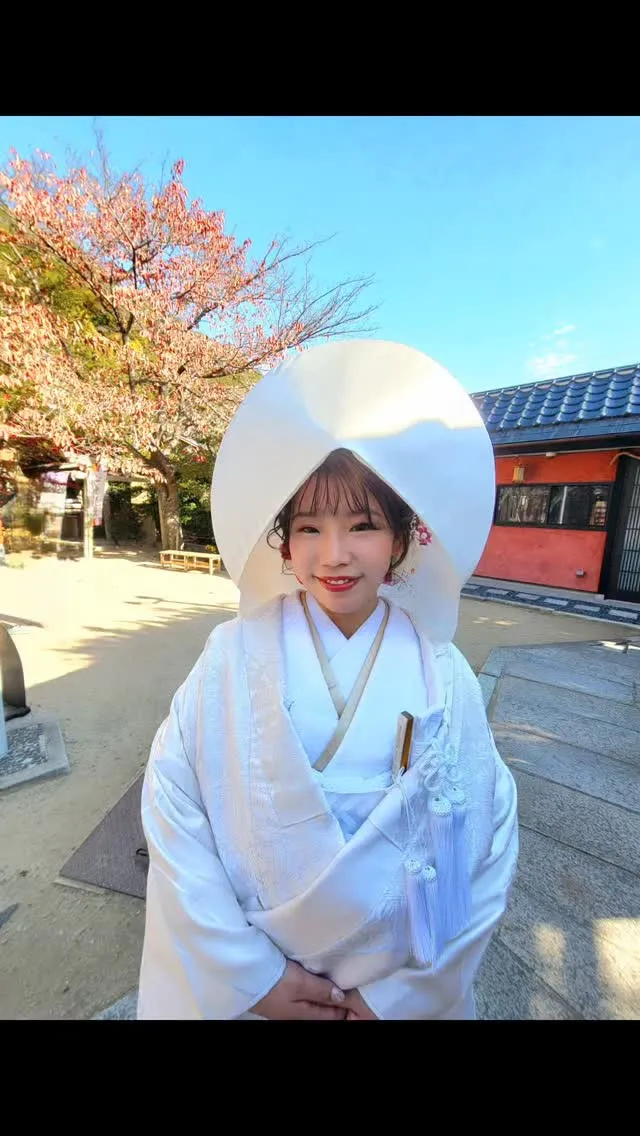 白無垢に可愛くヘアメイクさせていただきました✨